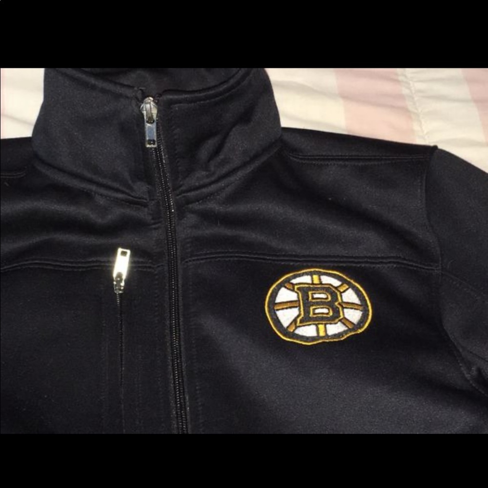 BOSTON BRUINS KIDS ZIP UP JACKET/ COAT HOCKEY NHL